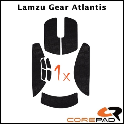 Corepad Soft Grips #797 noir Lamzu Atlantis Superlight Wireless / Lamzu Atlantis OG V2 Superlight Wireless / Lamzu Atlantis OG V2 4K Superlight Wireless